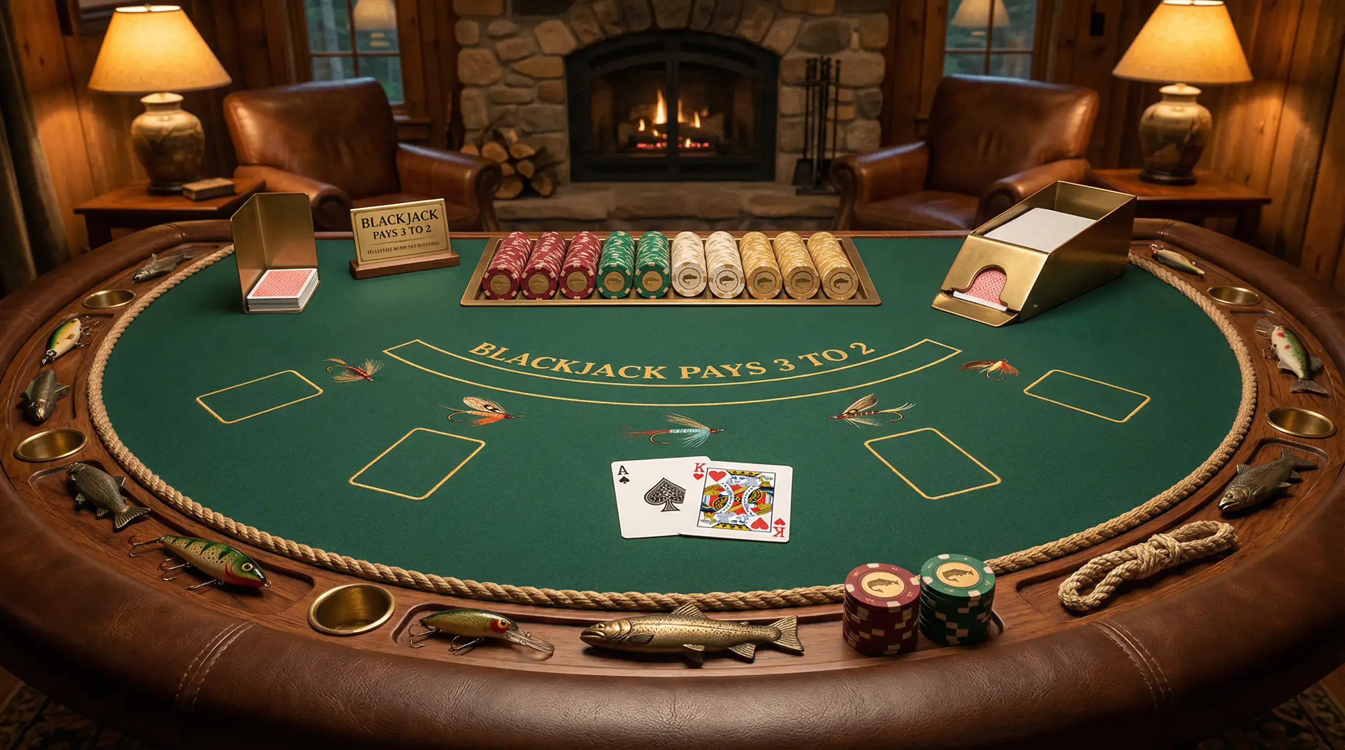 Mesa de Blackjack elegante no mgmbet casino